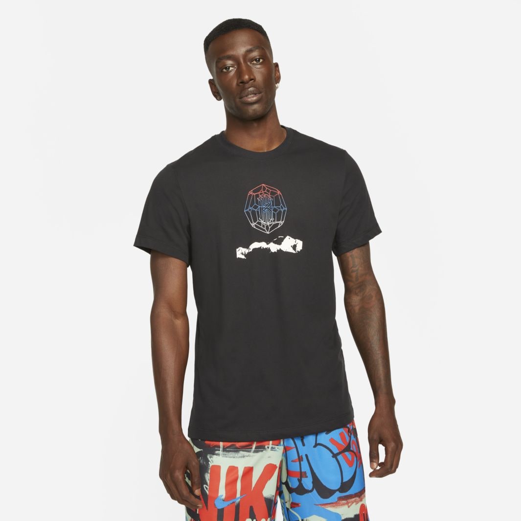 Nike Dri-FIT Kyrie Logo Tee - Black - Mens Clothing