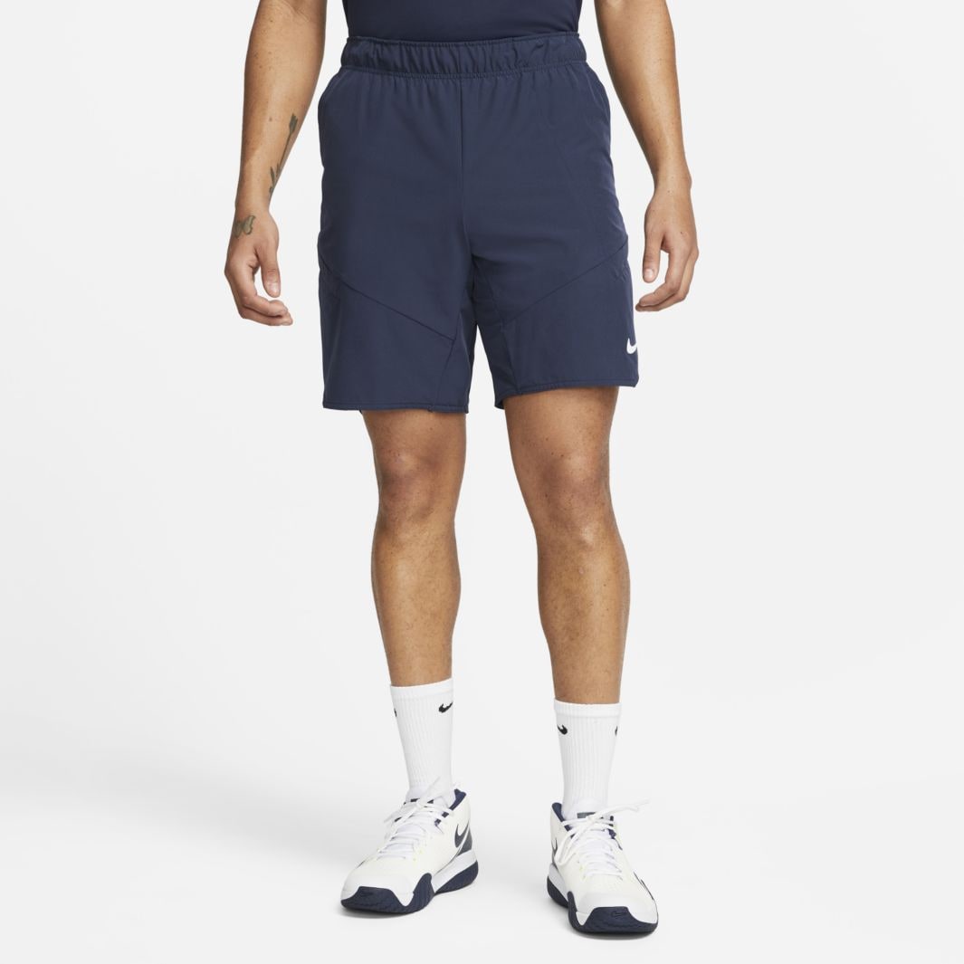 Nike Court Dri-FIT Advantage 9in Short - Obsidian/White - Mens Clothing