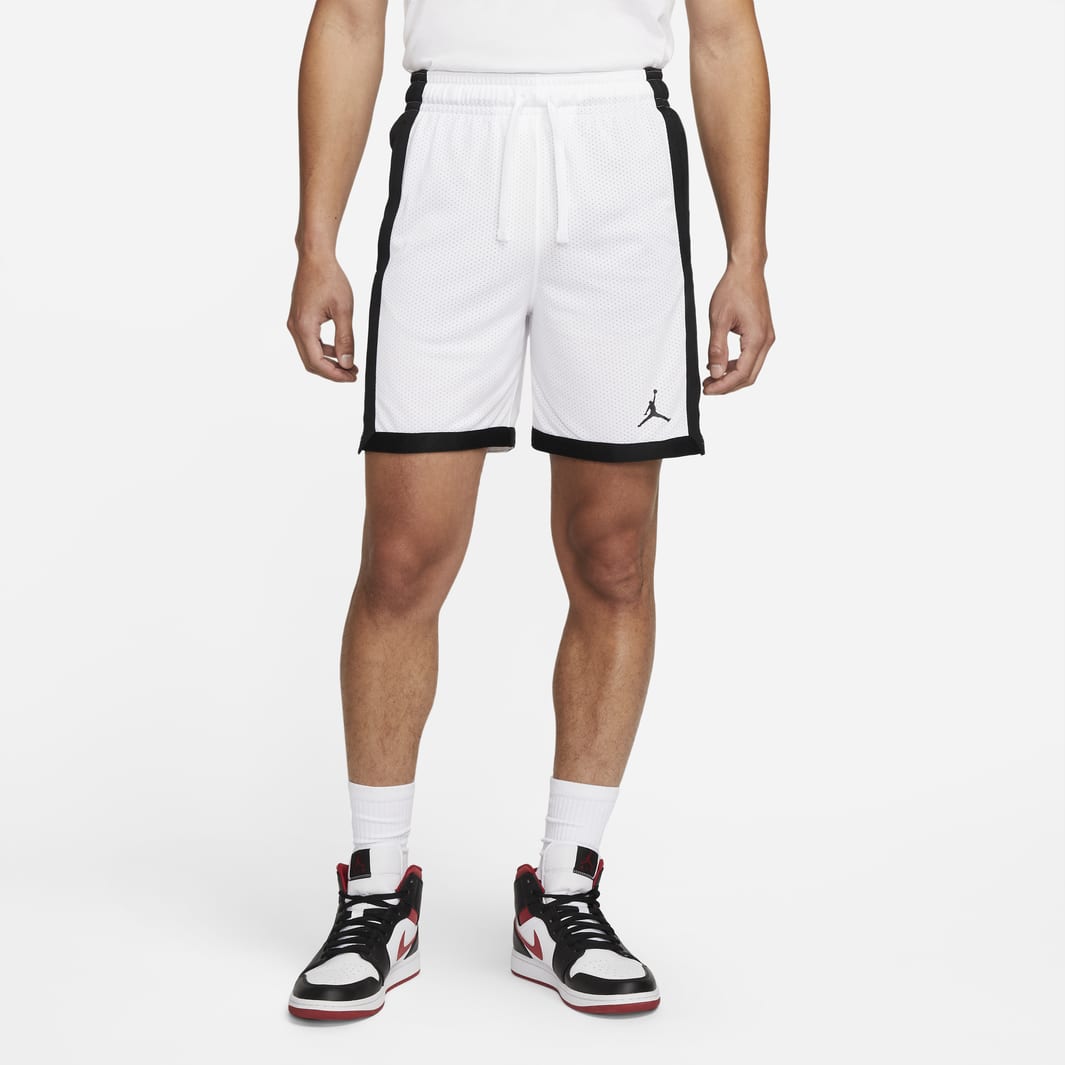 Jordan Sport Dri-FIT Mesh Shorts - White/Black/Black - Mens Clothing