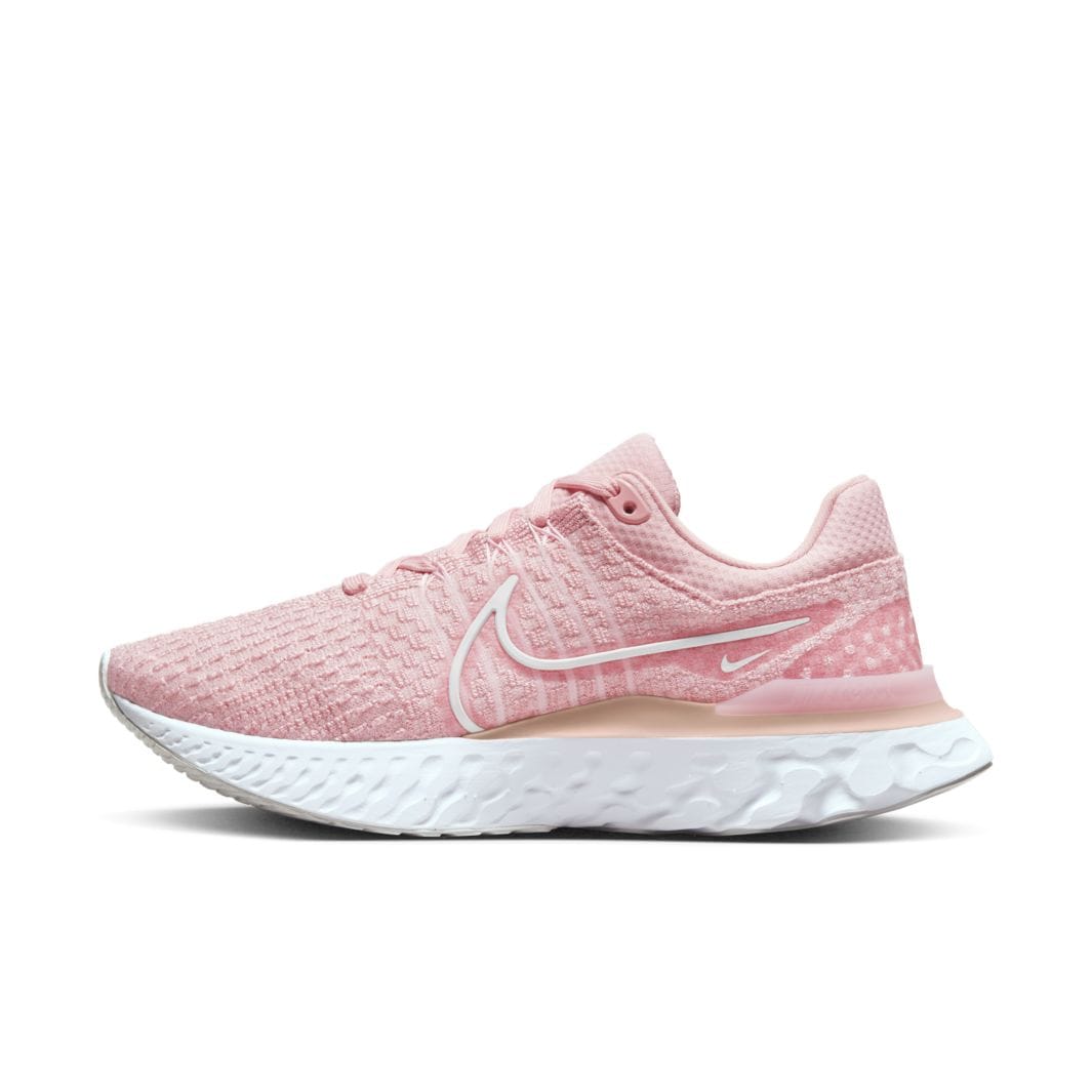 Nike Womens React Infinity Run Flyknit 3 - Pink Glaze/White-Pink Foam ...