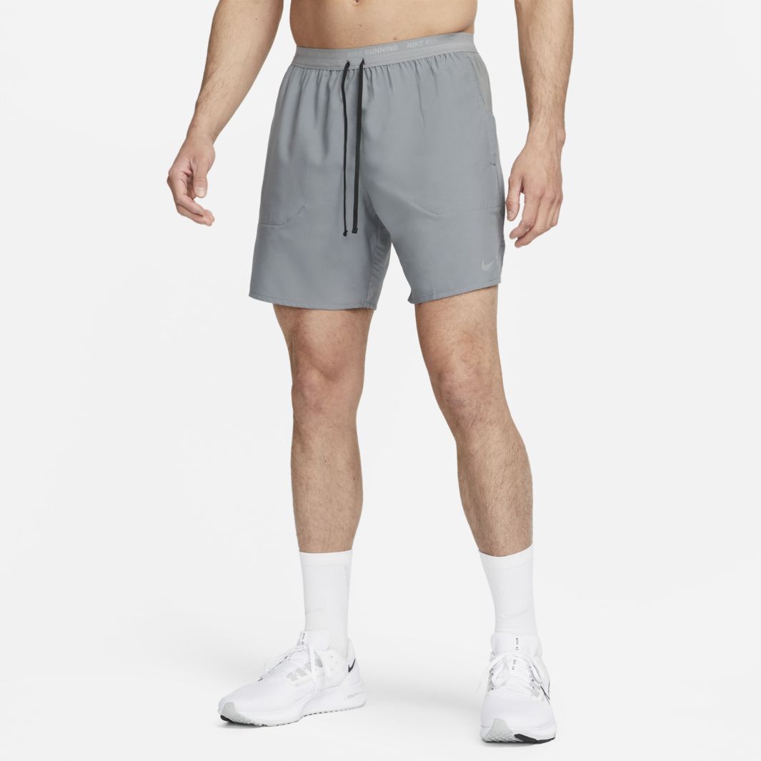 Nike Dri-FIT Stride 7 Inch Shorts - Smoke Grey/Black/Reflective Silv ...