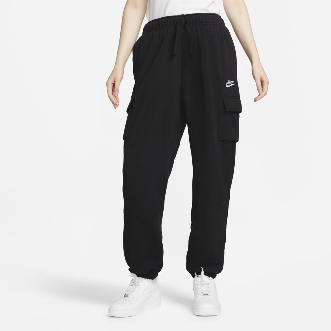 nike fleece cargo joggers womens