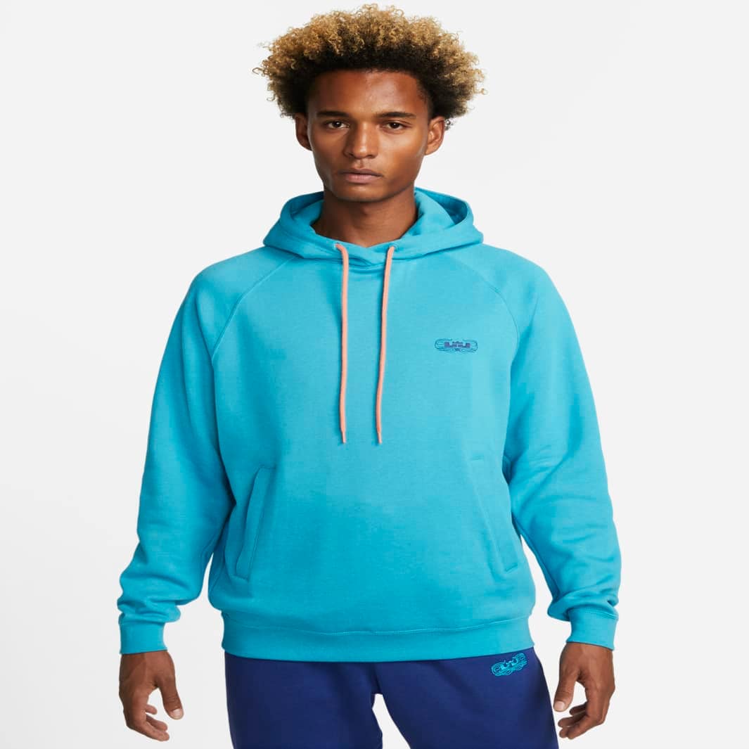 Nike LeBron Hoodie - Laser Blue/Heather/Deep Royal Blue - Mens Clothing