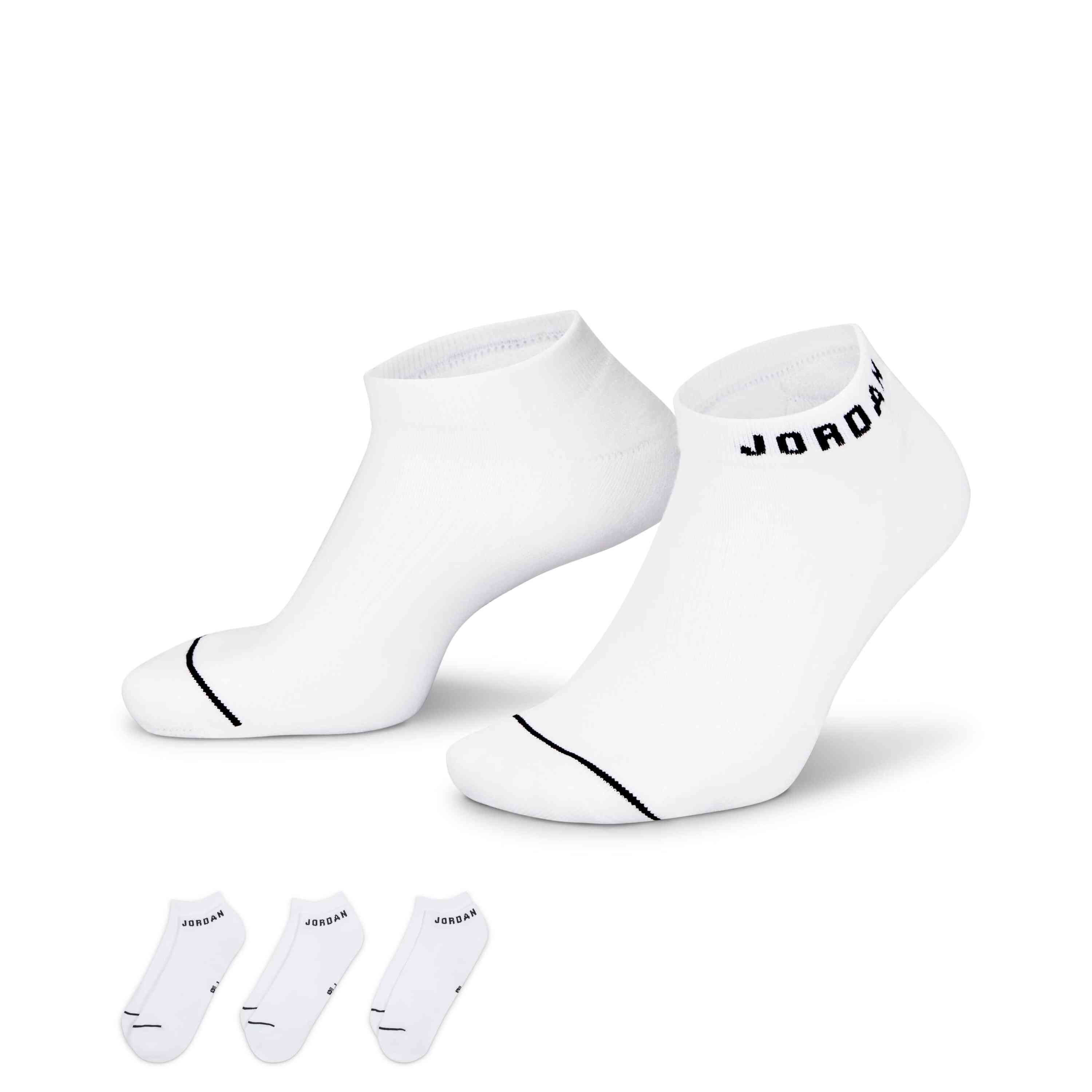 Jordan Everyday No Show Socks 3 Pairs Black