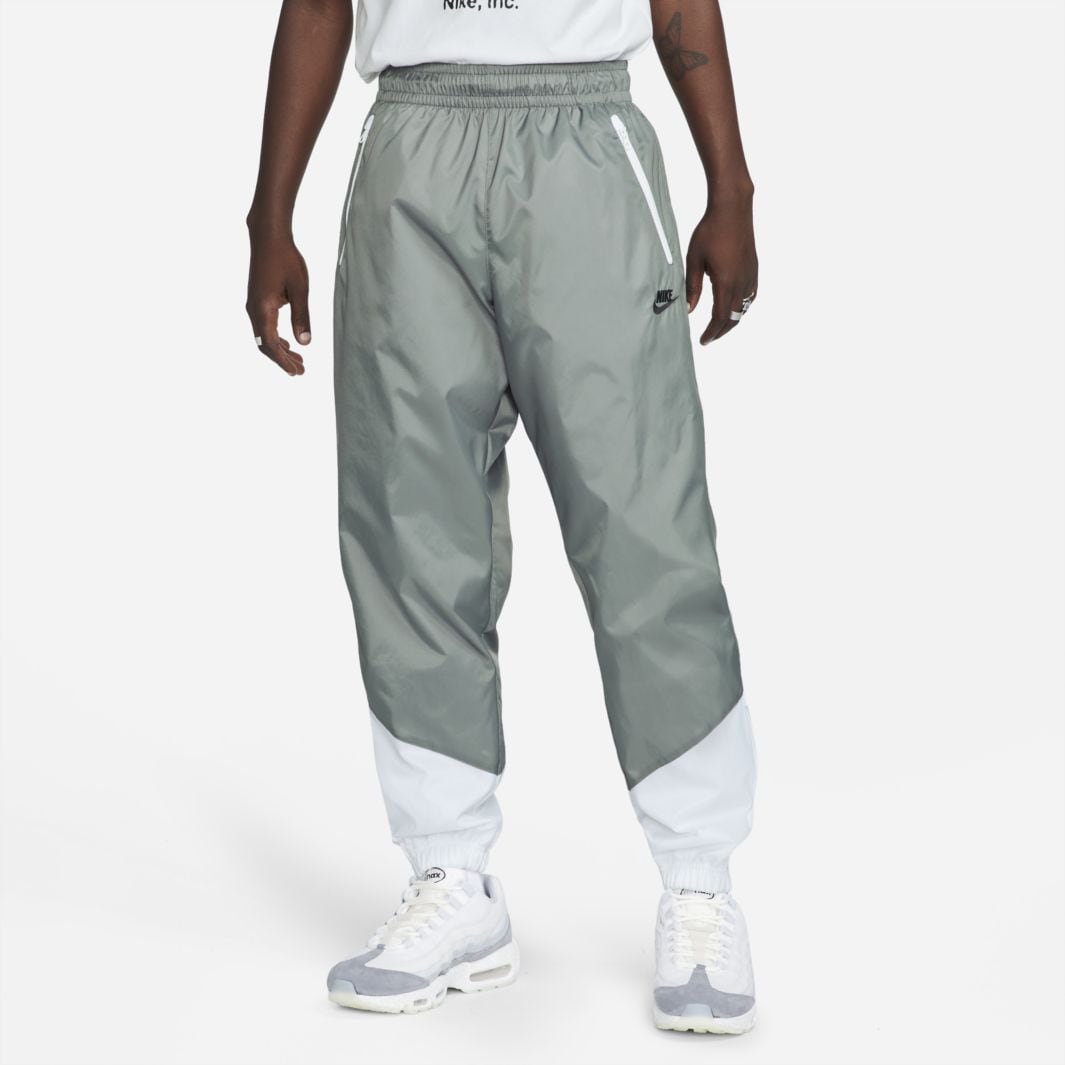 Nike Sportswear Windrunner Woven Lined Pants - Smoke Grey/White/Black ...