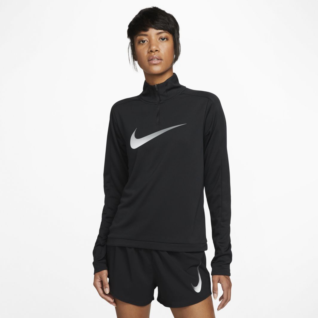 Nike Womens Dri-FIT Swoosh Tank - Black/Reflective Silv - Womens ...