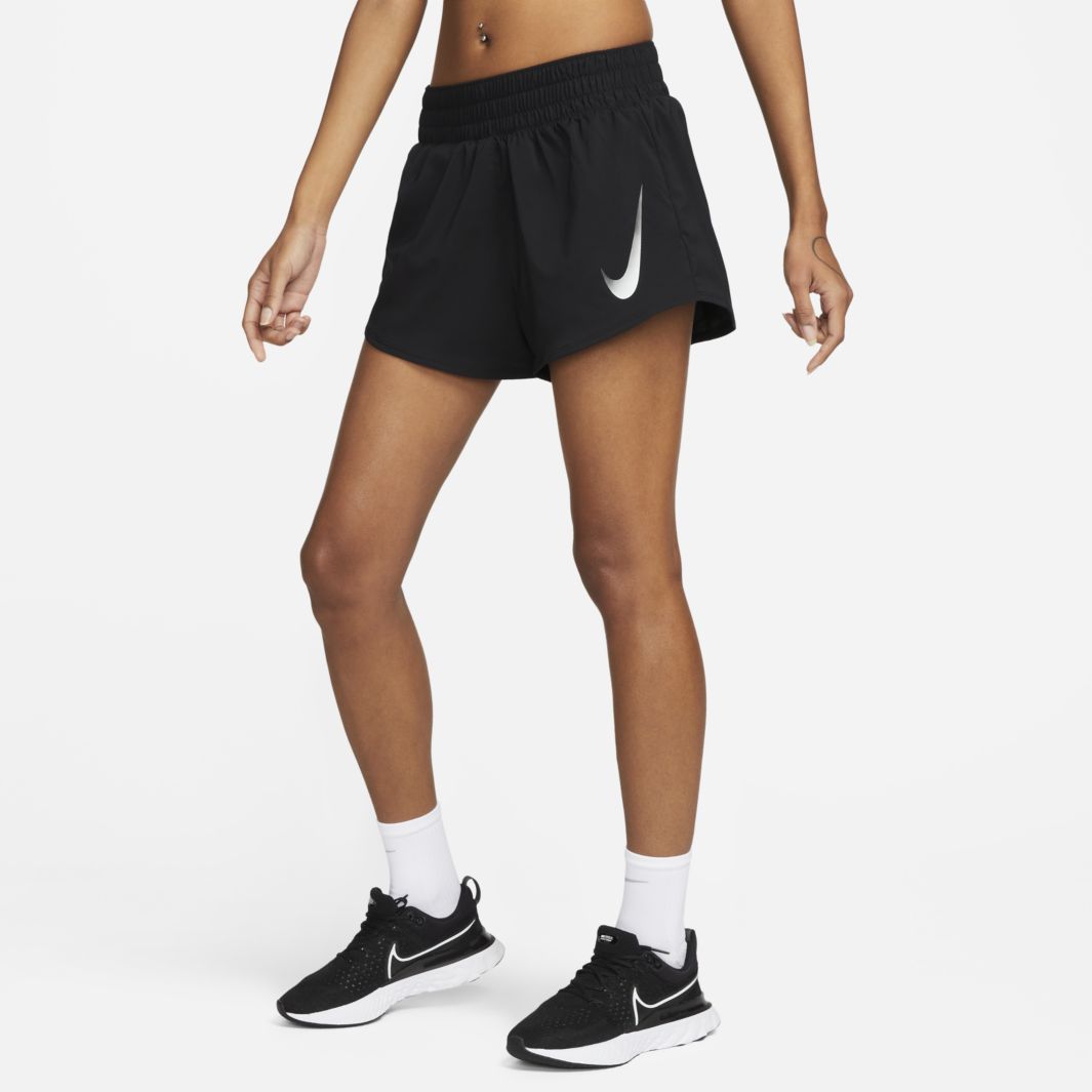 Nike Womens Swoosh Shorts - Black - Womens Clothing | Pro:Direct Running