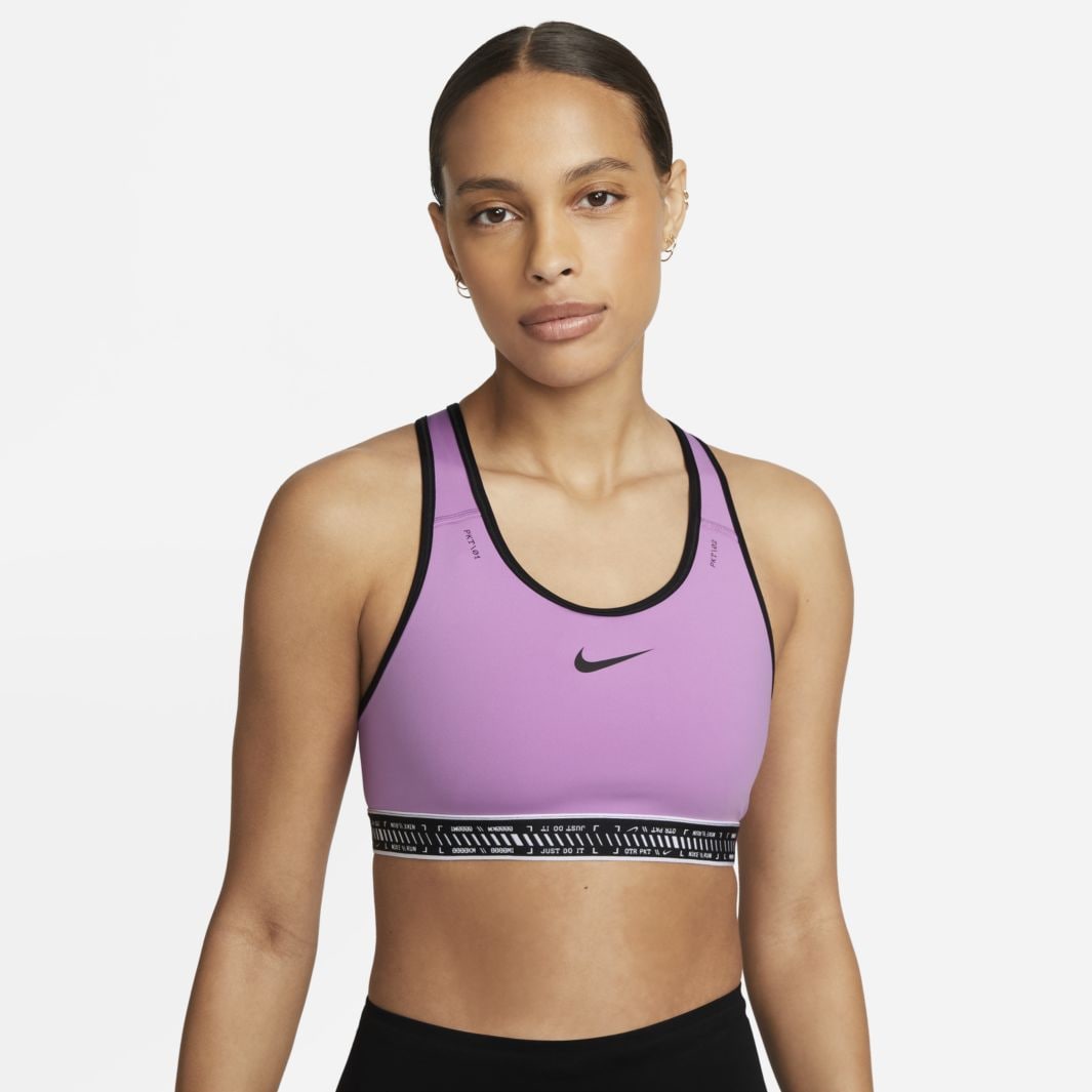 Buy Nike Black Swoosh Ultrabreathe Medium Support Sports Bra from Next  Luxembourg
