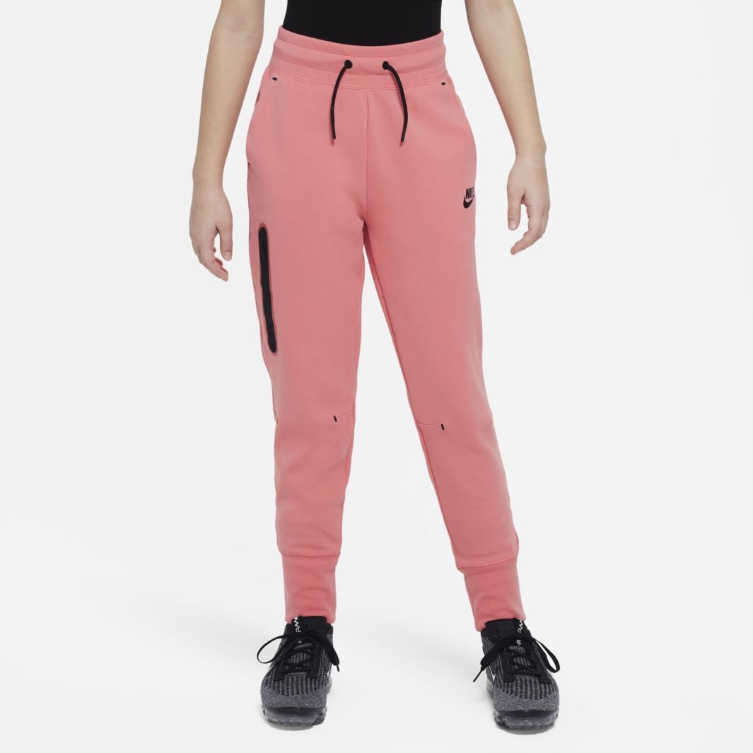 Nike Sportswear Older Girls Tech Fleece Pants (8-15Y) - Sea Coral/Black ...