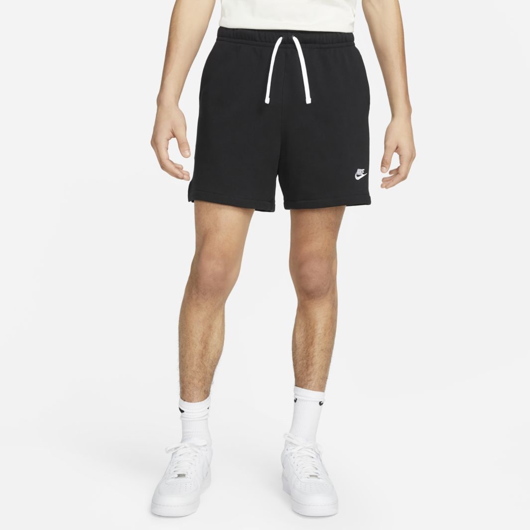 Nike Sportswear Club Fleece French Terry Flow Shorts - Black/White ...