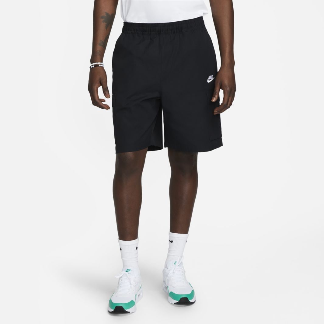 Nike Sportswear Club Fleece Cargo Shorts - Black/White - Bottoms O49 ...