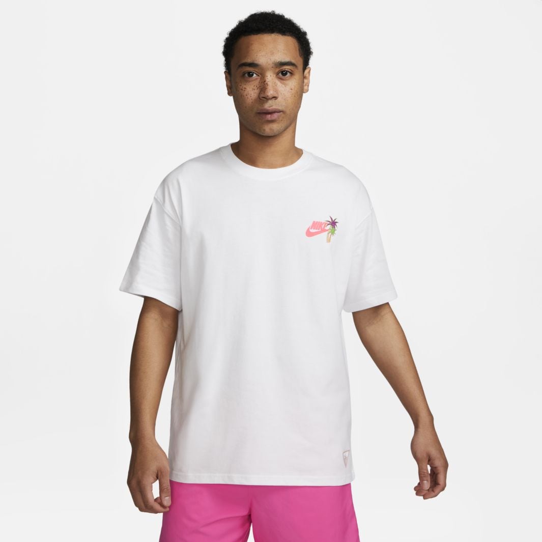 Nike Sportswear M90 Beach Party T-Shirt - White - Tops - Mens Clothing ...