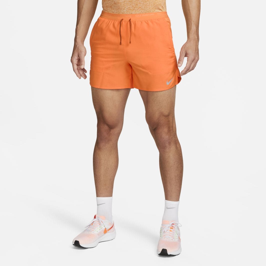 Nike Dri-FIT Stride Running Shorts - Bright Mandarin/Reflective Silv ...