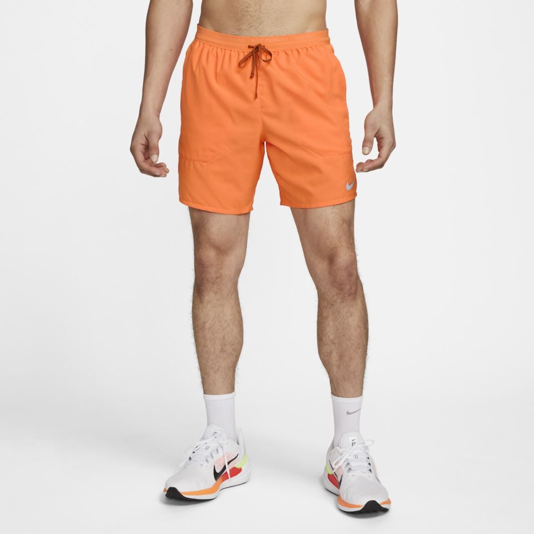Nike Dri-FIT Stride Shorts - Bright Mandarin/Reflective Silv - Mens ...