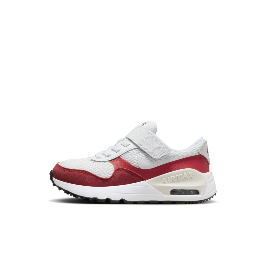 Nike Nike Air Max SYSTM Younger Kids' Shoes White/University Red/Photon ...