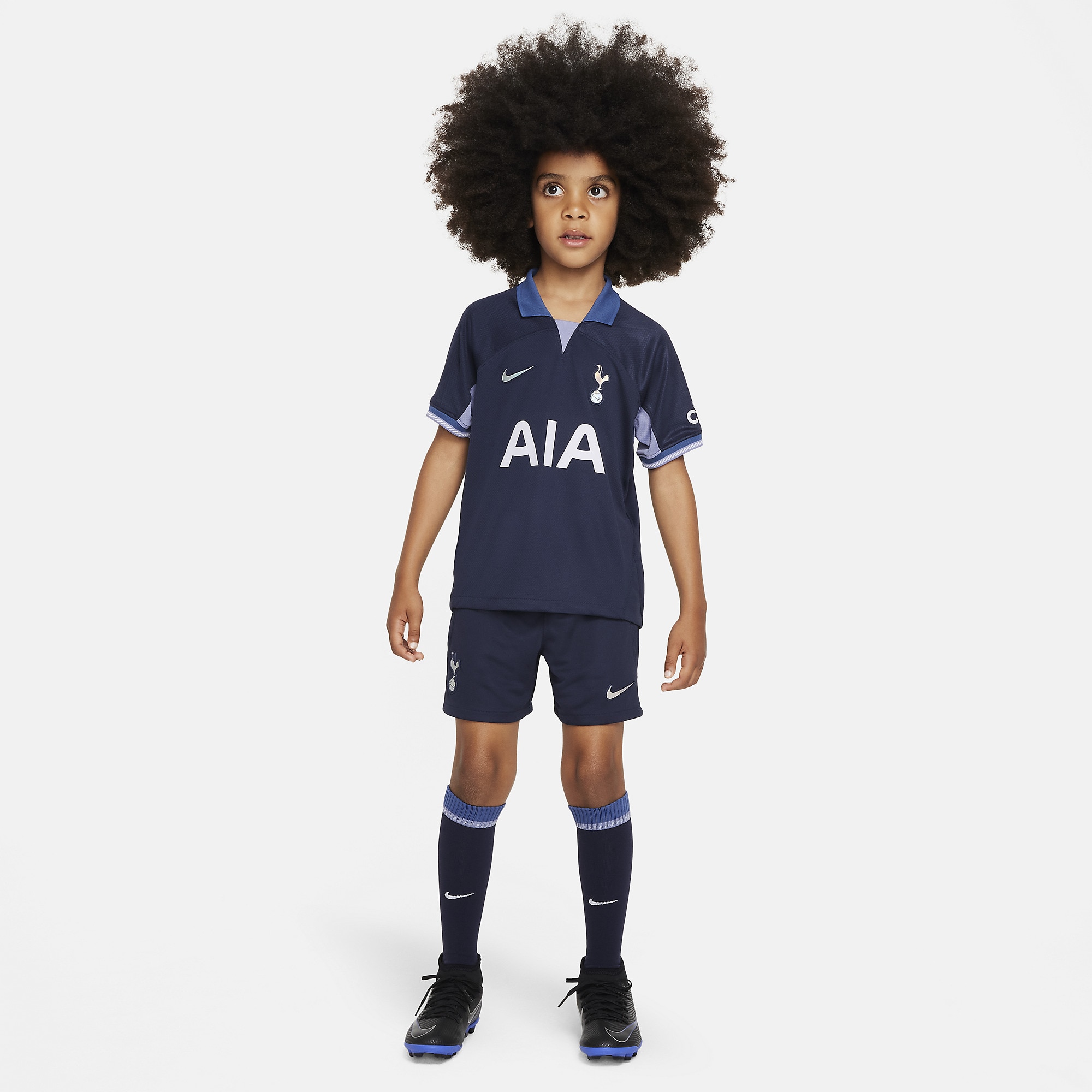 Nike Little Kids Tottenham Hotspur 23/24 Dri-Fit Away Kit - Marine ...