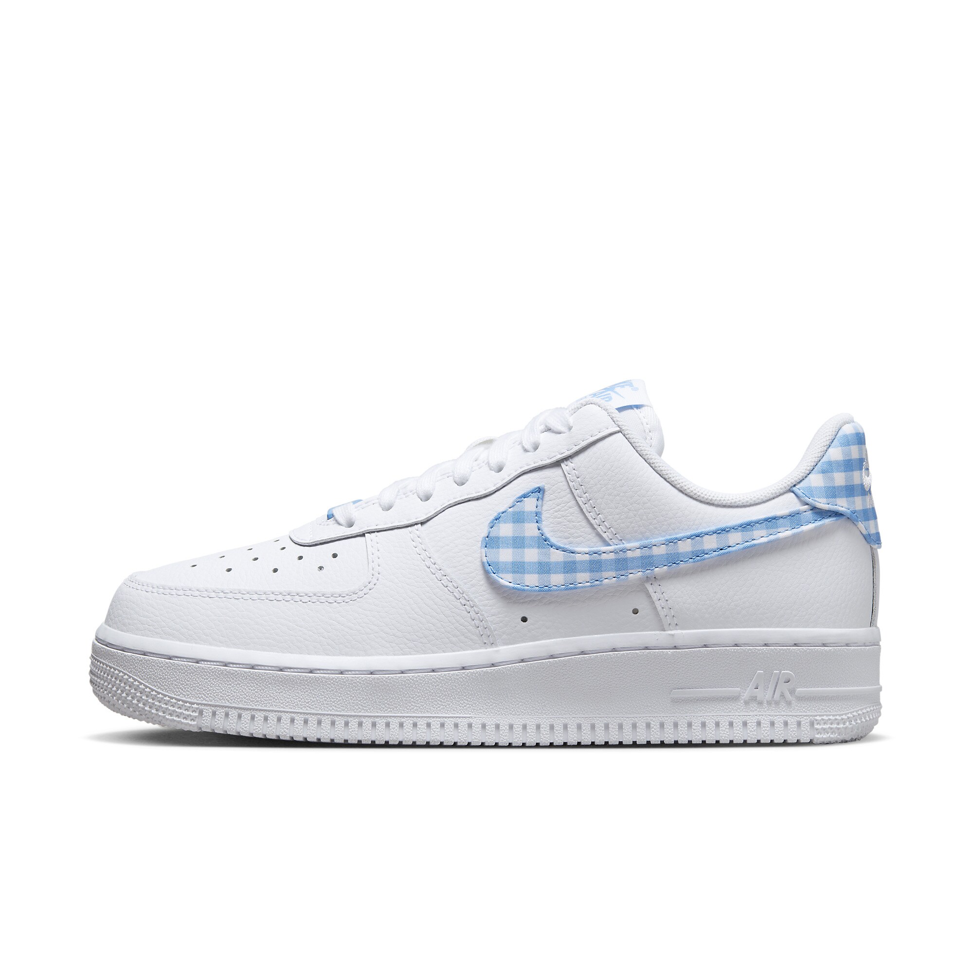 Nike Sportswear Womens Air Force 1 07 ESS Trend - White/University Blue ...