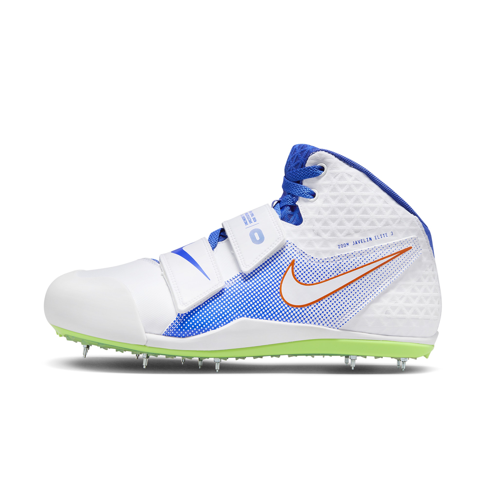 Nike Zoom Javelin Elite 3 White White Racer Blue Lime Blast