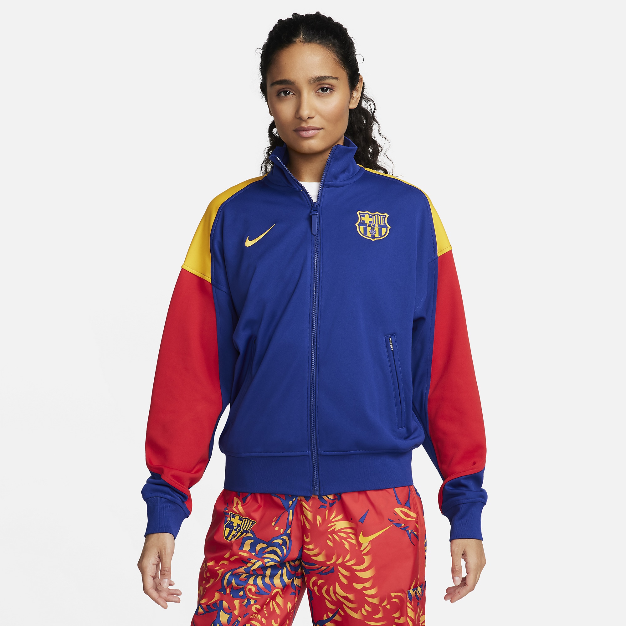 Nike Women's Dri-FIT Football Tracksuit Jacket F.C. Barcelona Academy ...