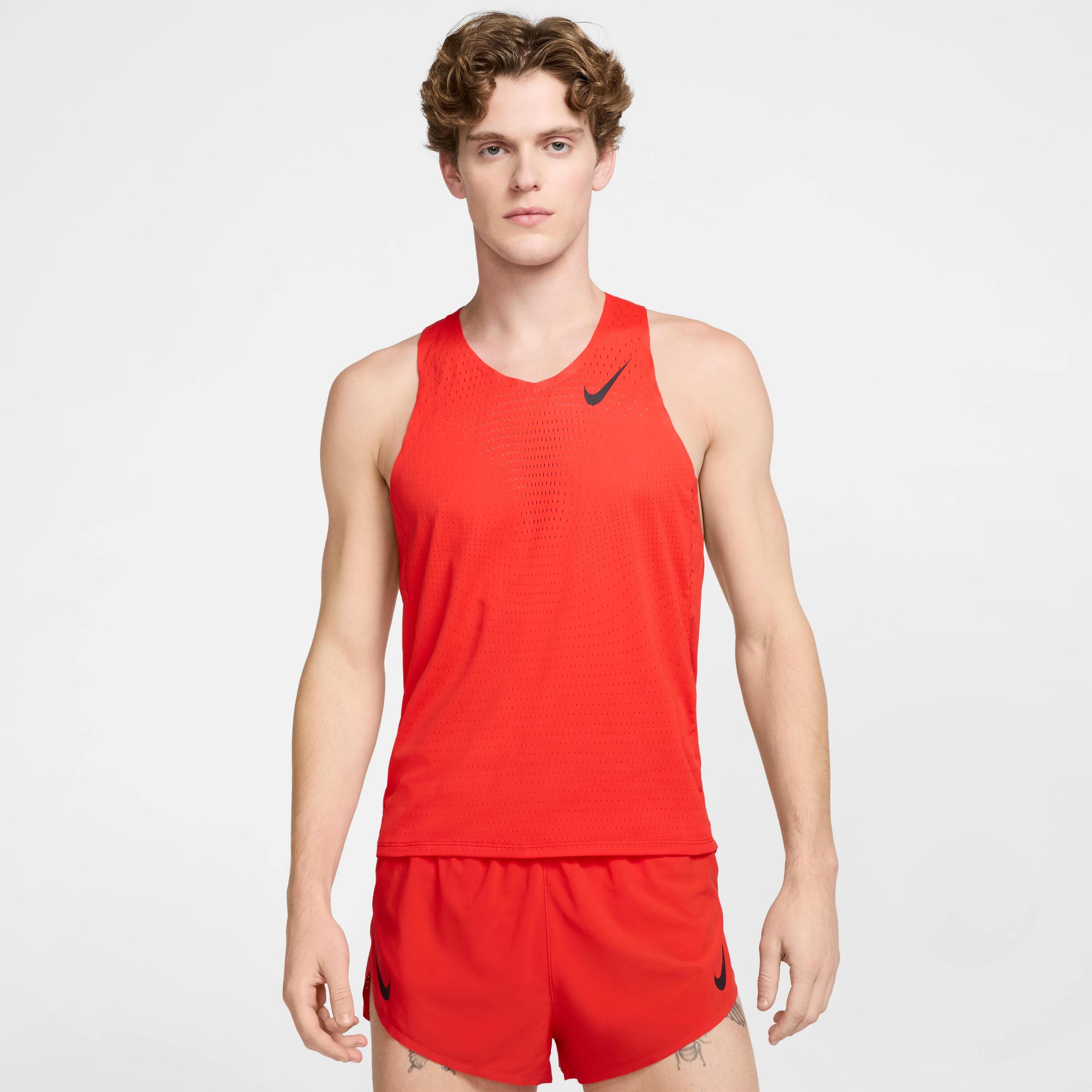Nike Men's Dri Fit Adv Running Vest Aeroswift Black