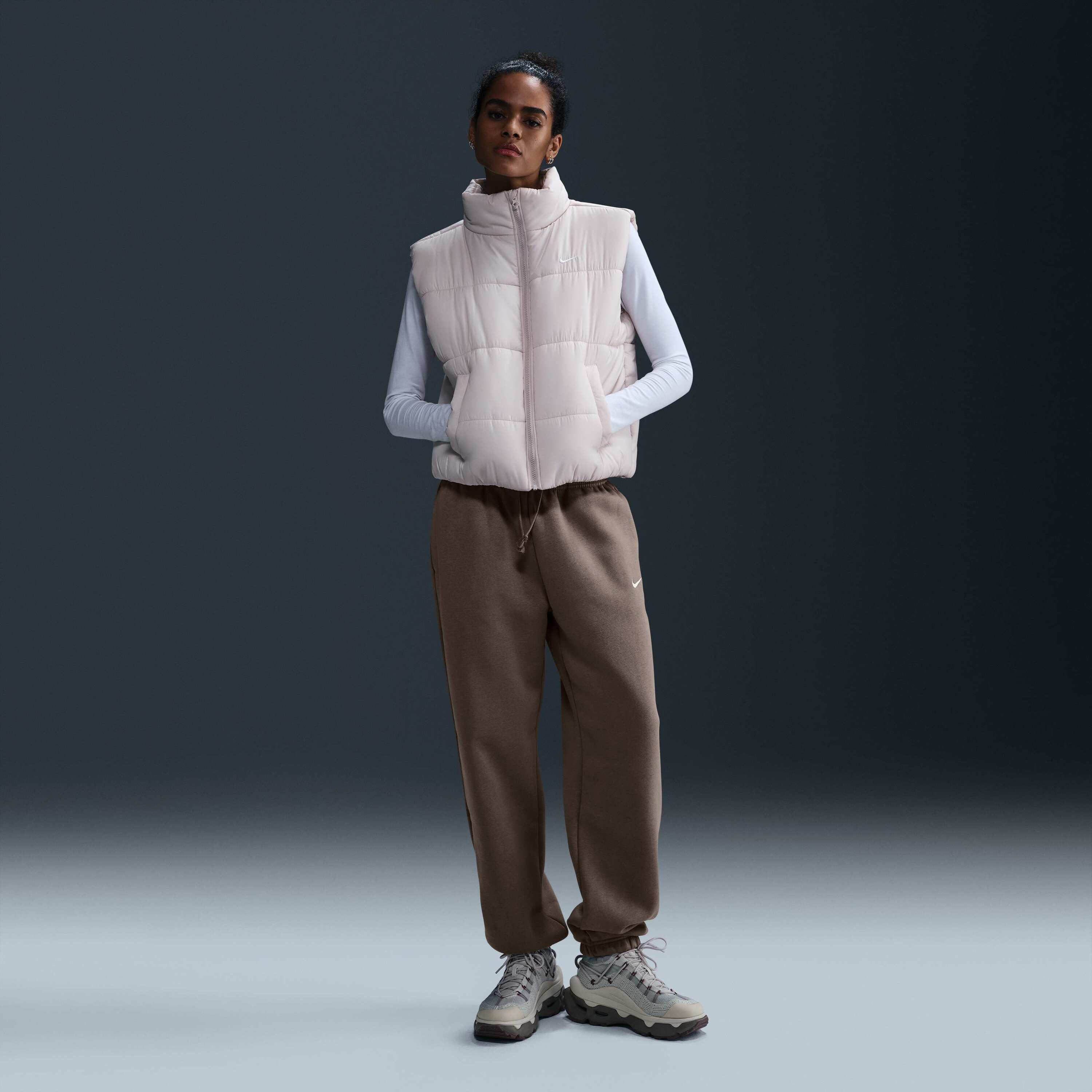 womens khaki nike tracksuit