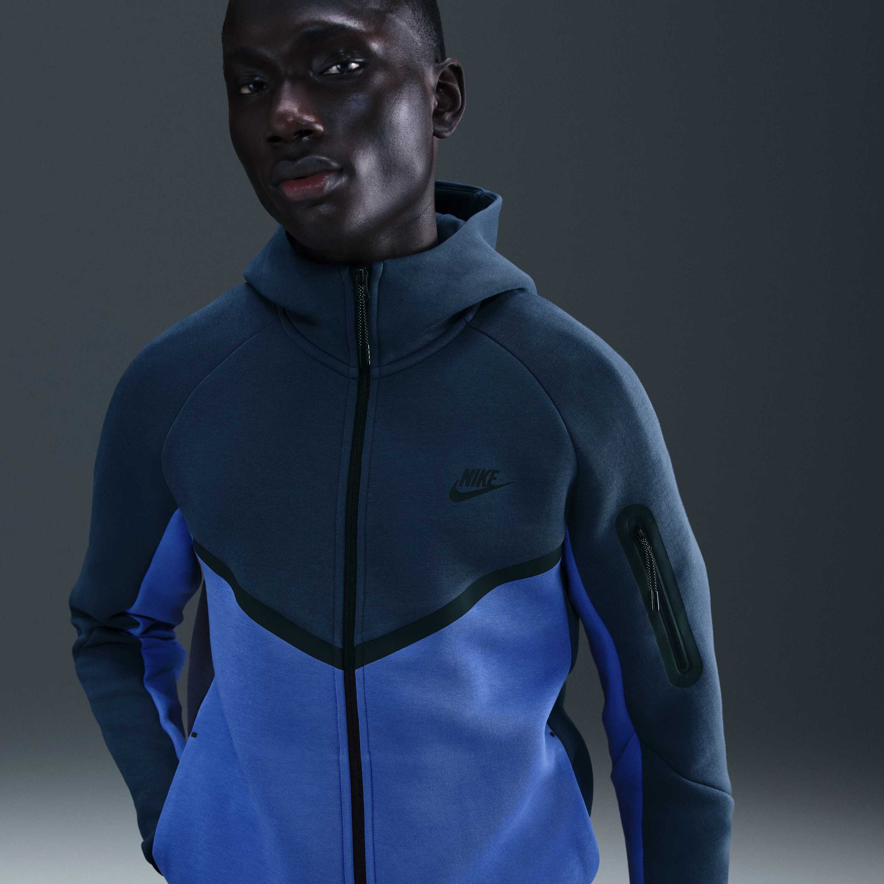 Nike Men's Fleece Windrunner Full Zip Jacket Tech Grey
