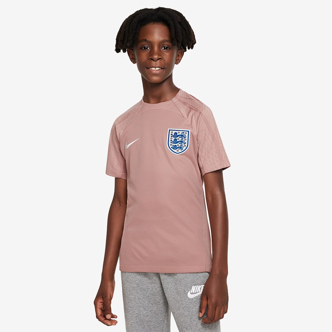 Nike Kids England 2023 Dri-Fit Strike SS Top - Gym Blue/White - Boys ...