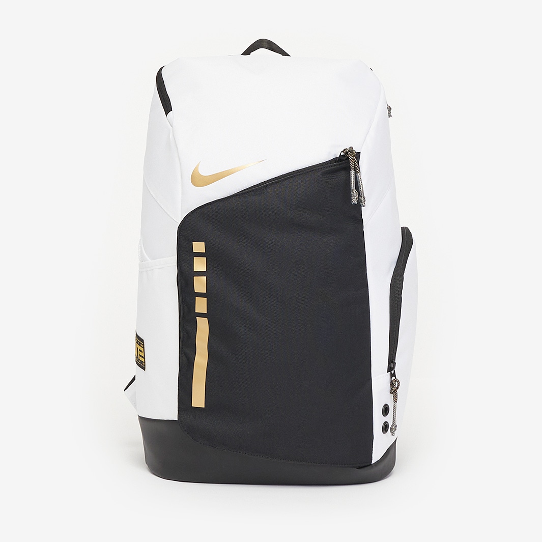 Nike Hoops Elite Backpack - White/Black/Metallic Gold - Accessories ...