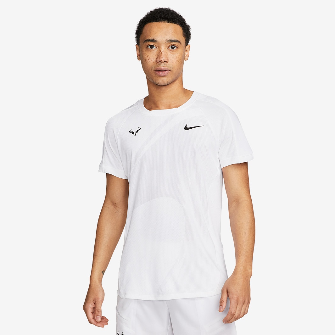 Nike Dri-FIT ADV Rafa Short Sleeve Top - White - Mens Clothing | Pro ...