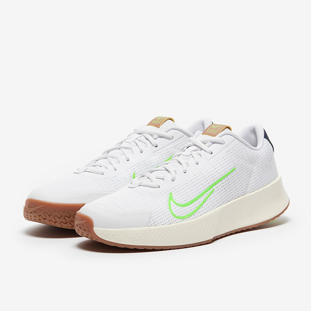 Nike Court Vapor Lite 2 - White/Green Strike-Deep Jungle - Mens Shoes ...