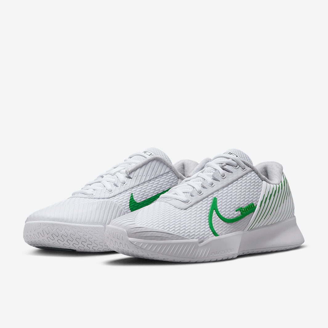 Nike Court Air Zoom Vapor Pro 2 - White/Green - Mens Shoes | Pro:Direct ...