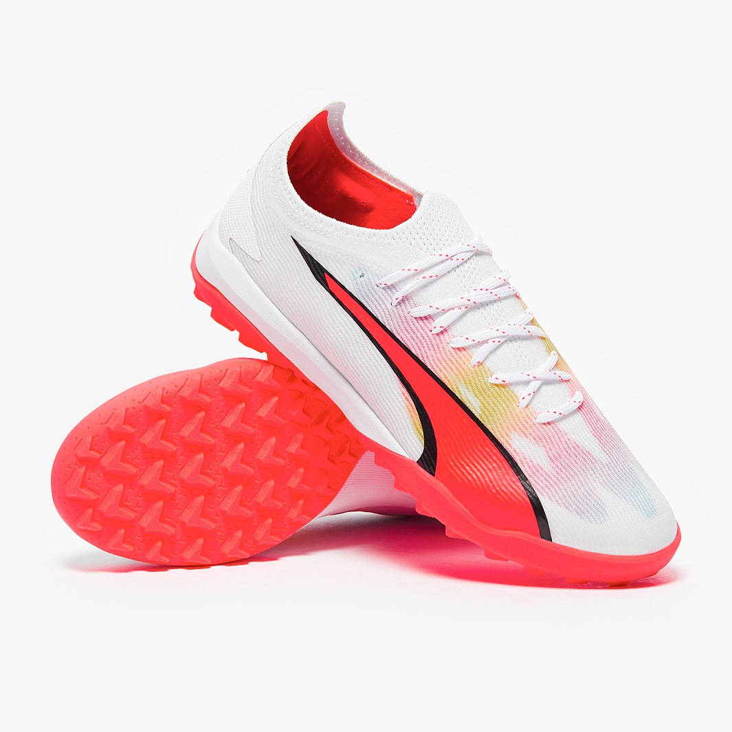 Puma Ultra Ultimate Cage - Puma White/Fire Orchid - Mens Cleats | Pro ...