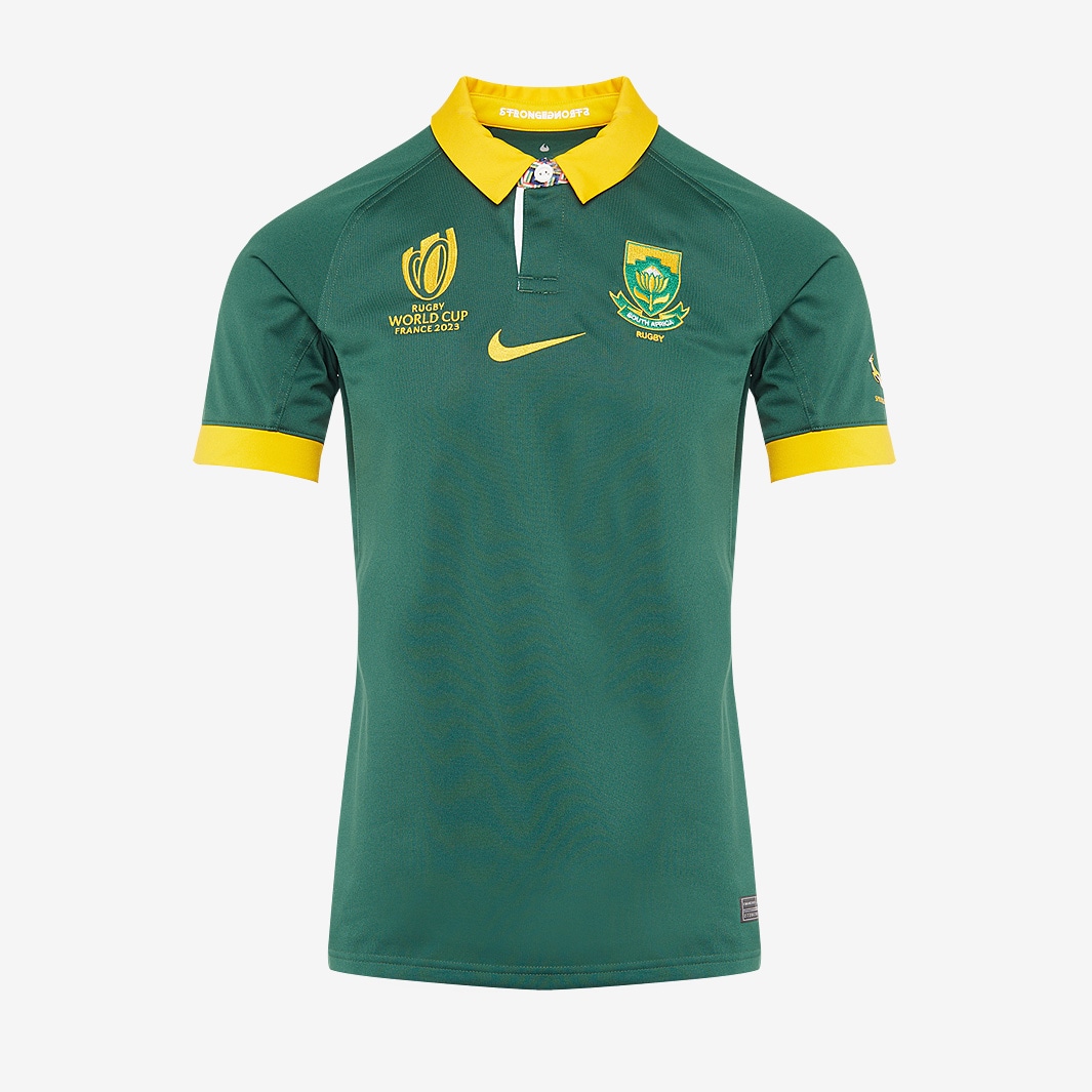 Nike Springboks RWC23 Stadium Home Shirt - Gorge Green - Mens Replica ...