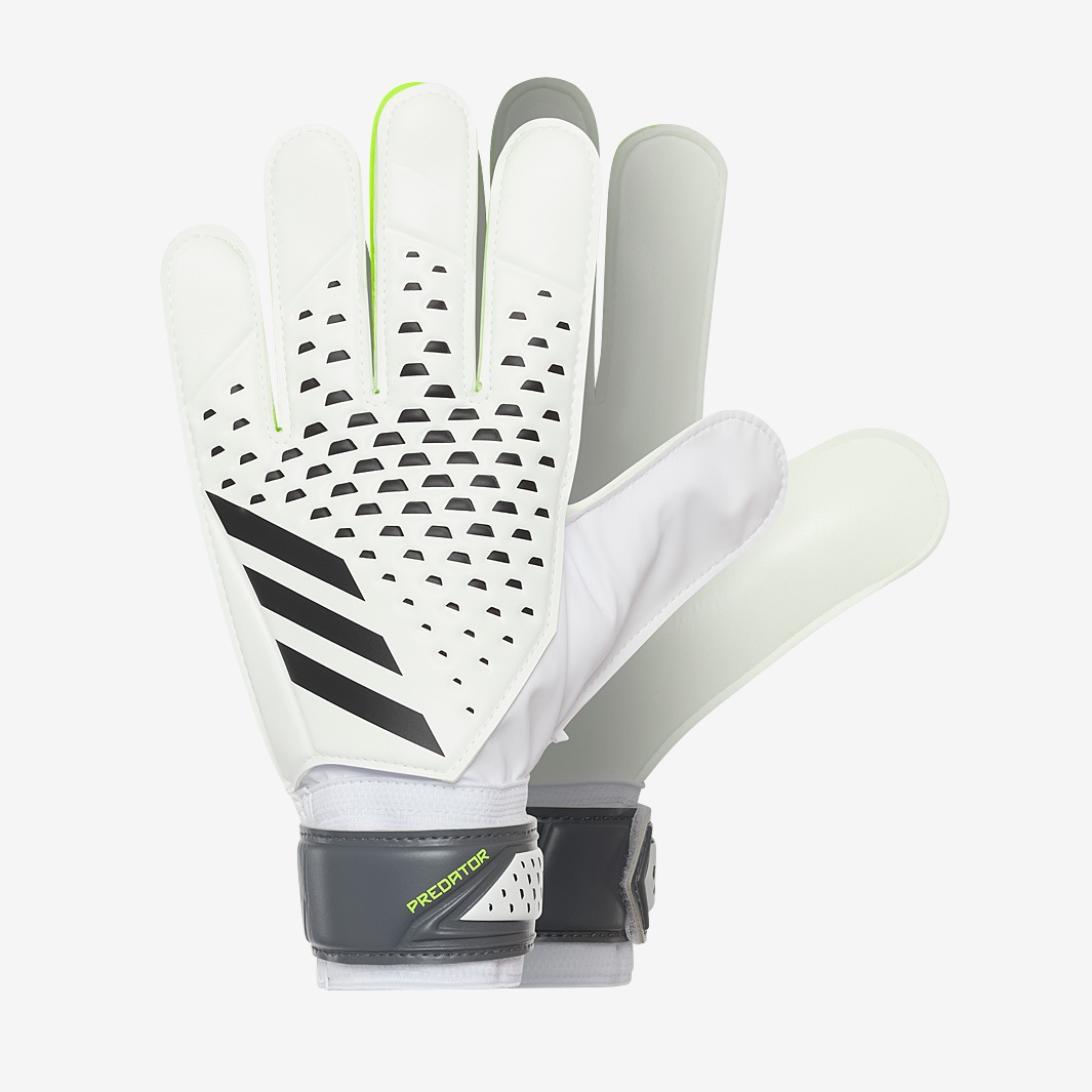 Adidas Predator Gloves Pro Hybrid Goalkeeper White/Lucid Lemon / 10