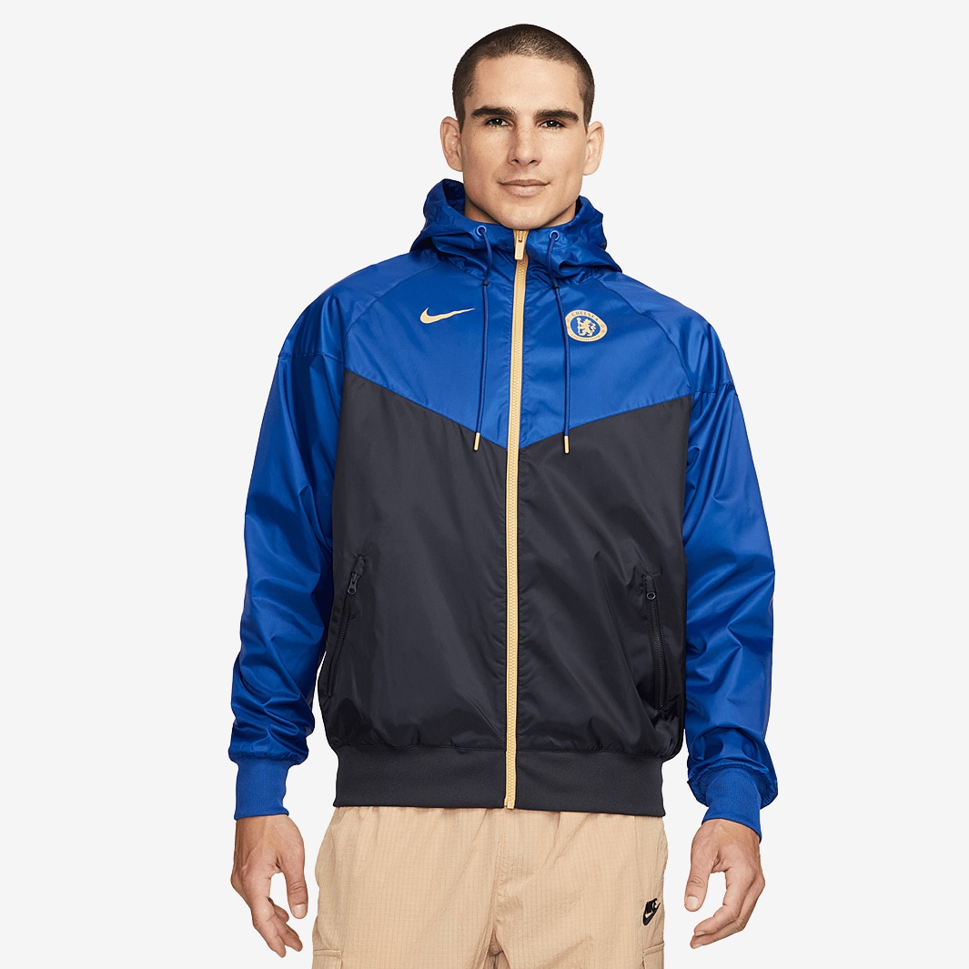 Nike Chelsea 23/24 NSW Special Woven HD Jacket - Rush Blue/Pitch Blue ...