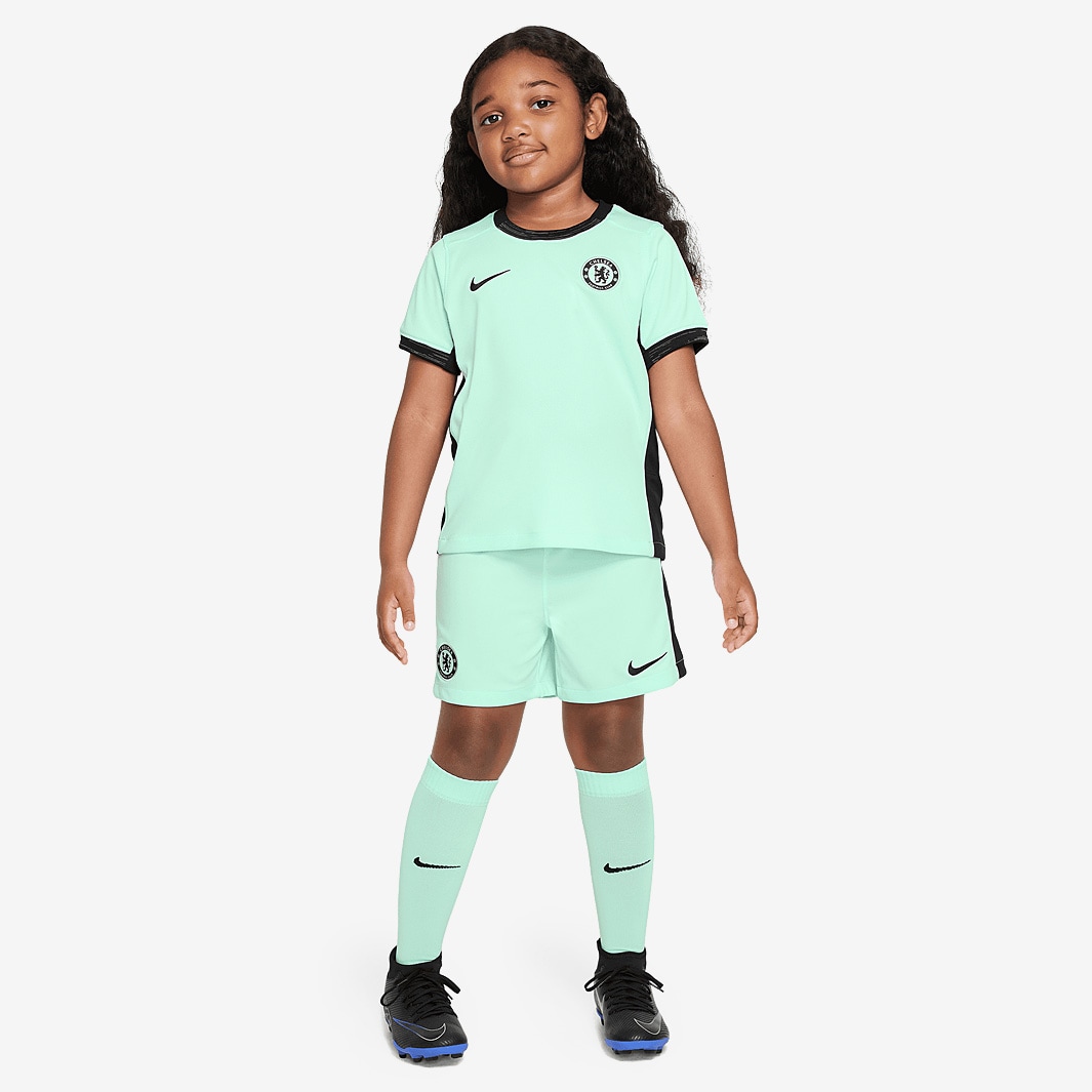 Nike Little Kids Chelsea FC 23/24 Dri-Fit Third Kit - Mint Foam/Black ...