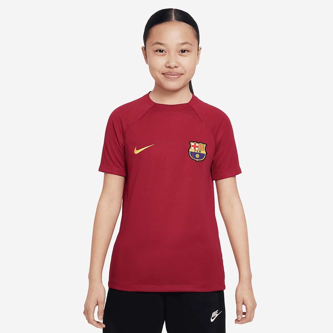 Nike Kids FC Barcelona Dri-Fit Academy SS Shirt - Noble Red/Varsity ...