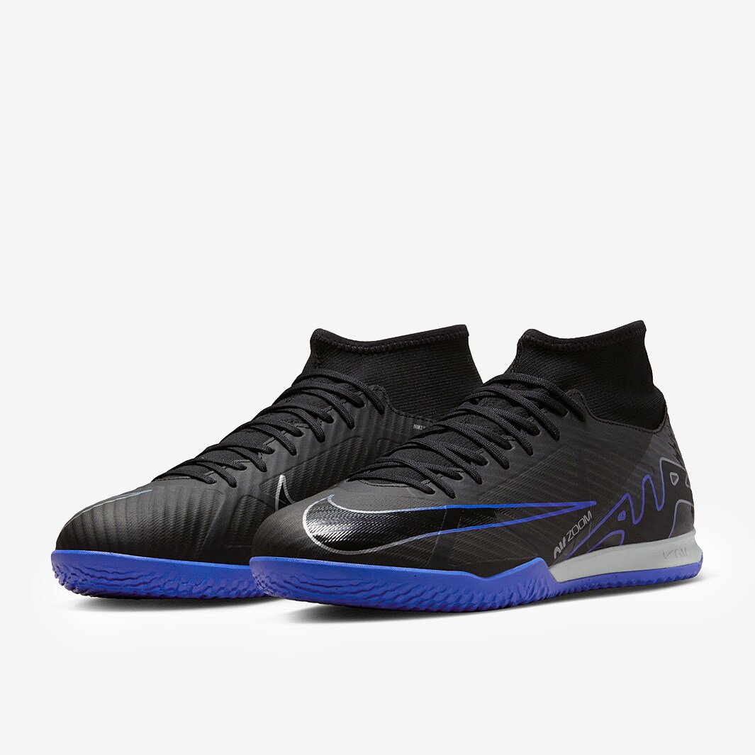 Nike Air Zoom Superfly IX Academy IC - Black/Chrome/Hyper Royal - Mens ...