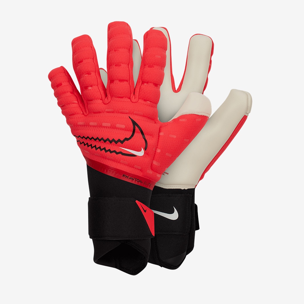 Nike Men's Phantom Elite Goalkeeper Gloves Bright Crimson/Black, 9