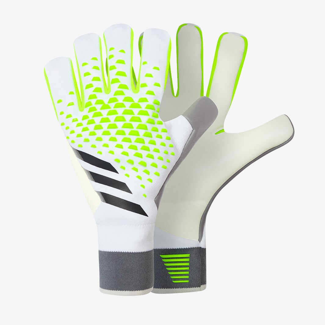 Adidas Predator Gl Pro Fsp - White Lucid Lemon Black-mens Gk Gloves 