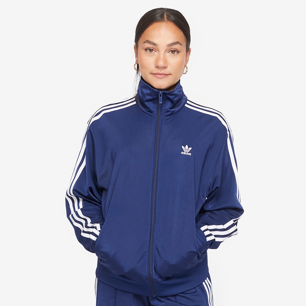 adidas Originals Womens Firebird Track Top - Dark Blue - Tops - Womens ...