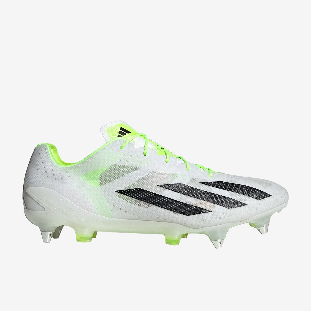 adidas X Crazyfast+ SG - White/Core Black/Lucid Lemon - Mens Boots ...