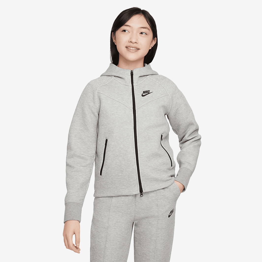Nike Sportswear Older Kids Tech Fleece Hoodie (8-15Y) - Dark Grey ...