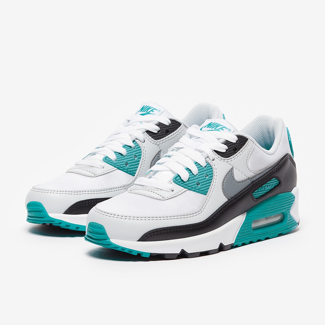 Nike Sportswear Womens Air Max 90 - White/Cool Grey/Teal/Nebula