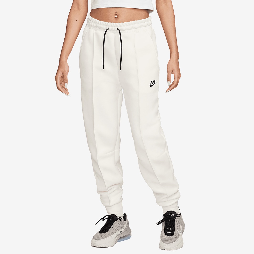 Nike Sportswear Womens Tech Fleece Joggers - Pale Ivory/Black - Bottoms ...