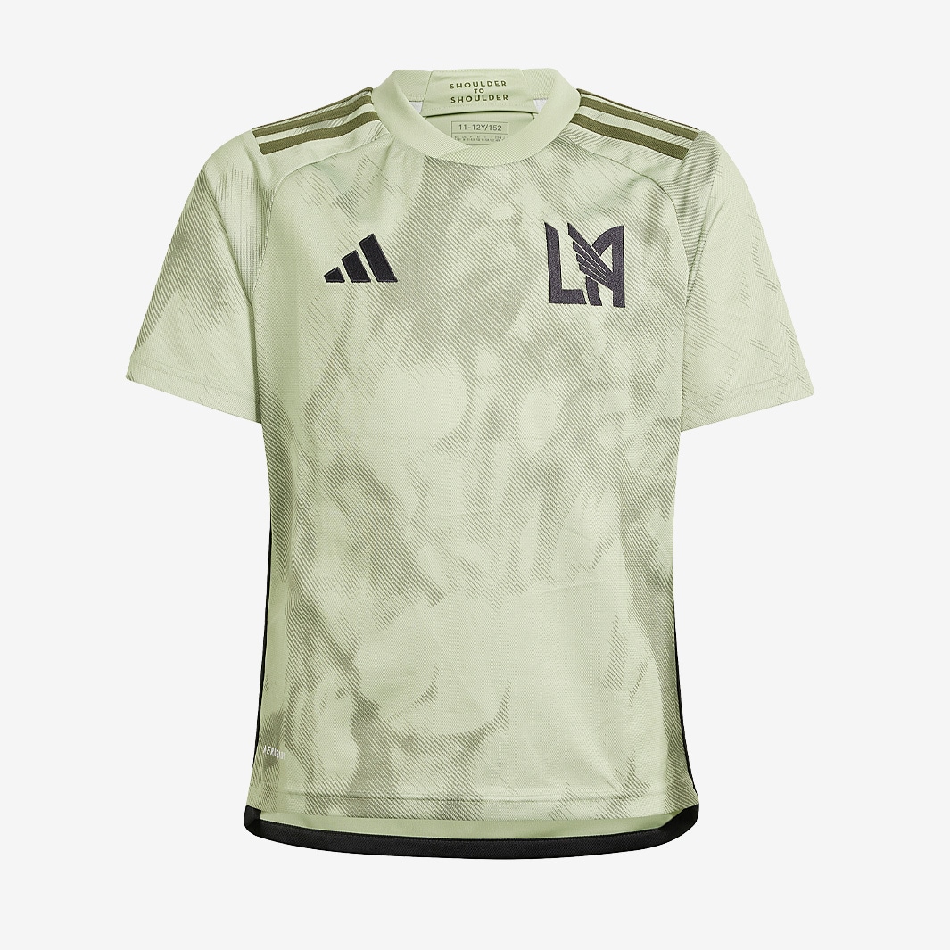 adidas Los Angeles FC 2024 Kids Away Jersey - Magic Lime - Boys Replica