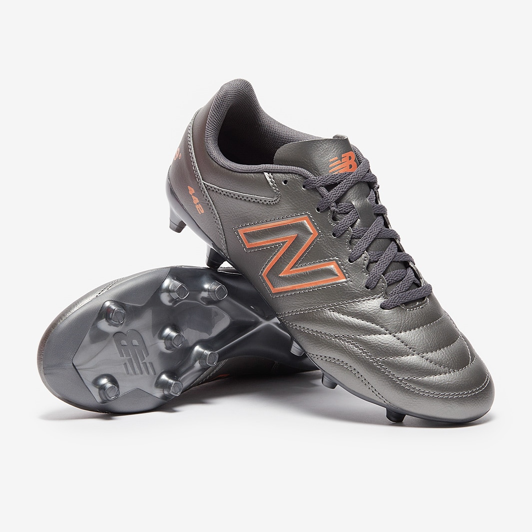 New Balance 442 Academy FG - Silver - Mens Boots | Pro:Direct Soccer