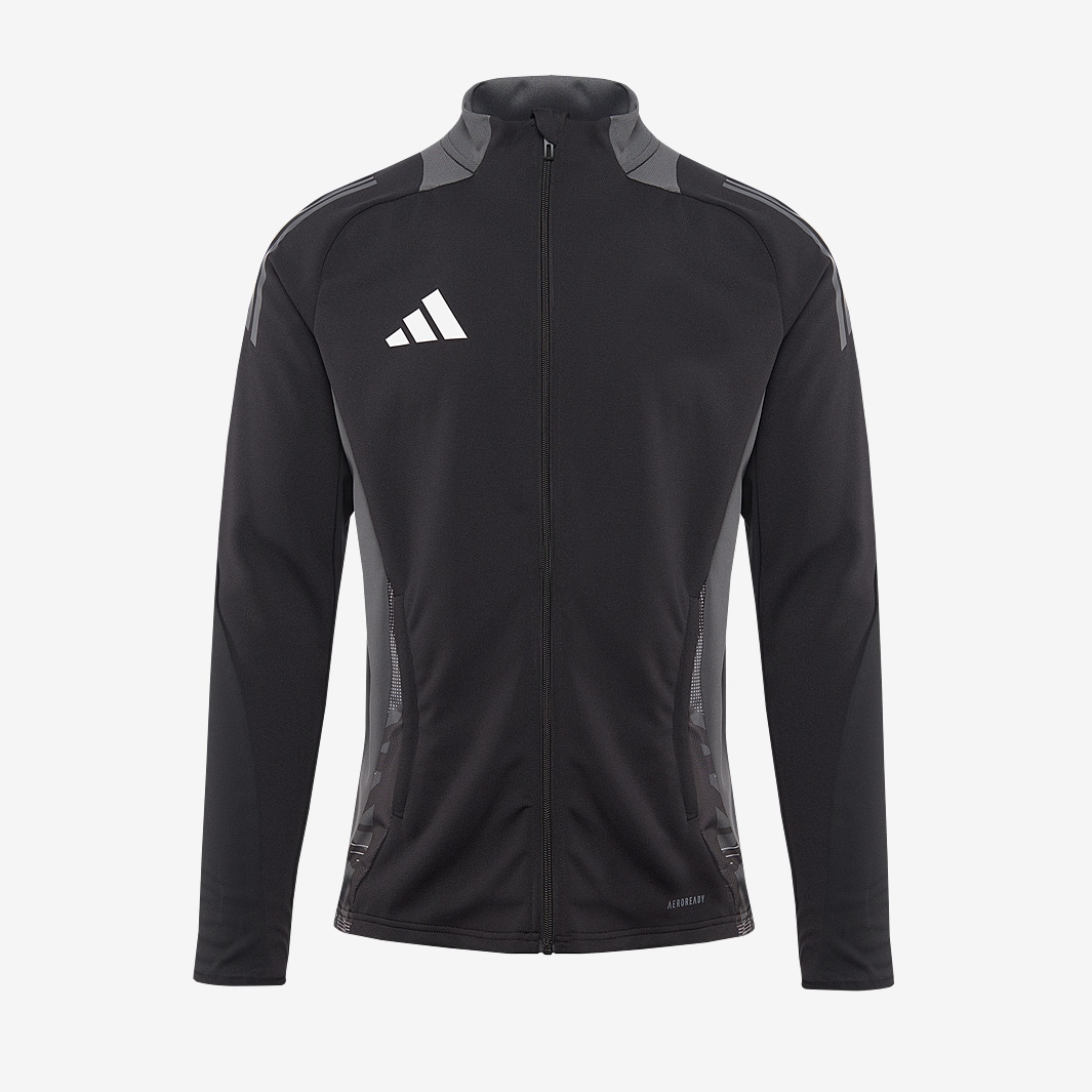 Adidas Jacket Mens Medium Black Full Zip High Neck Tango Tape Club House  Track