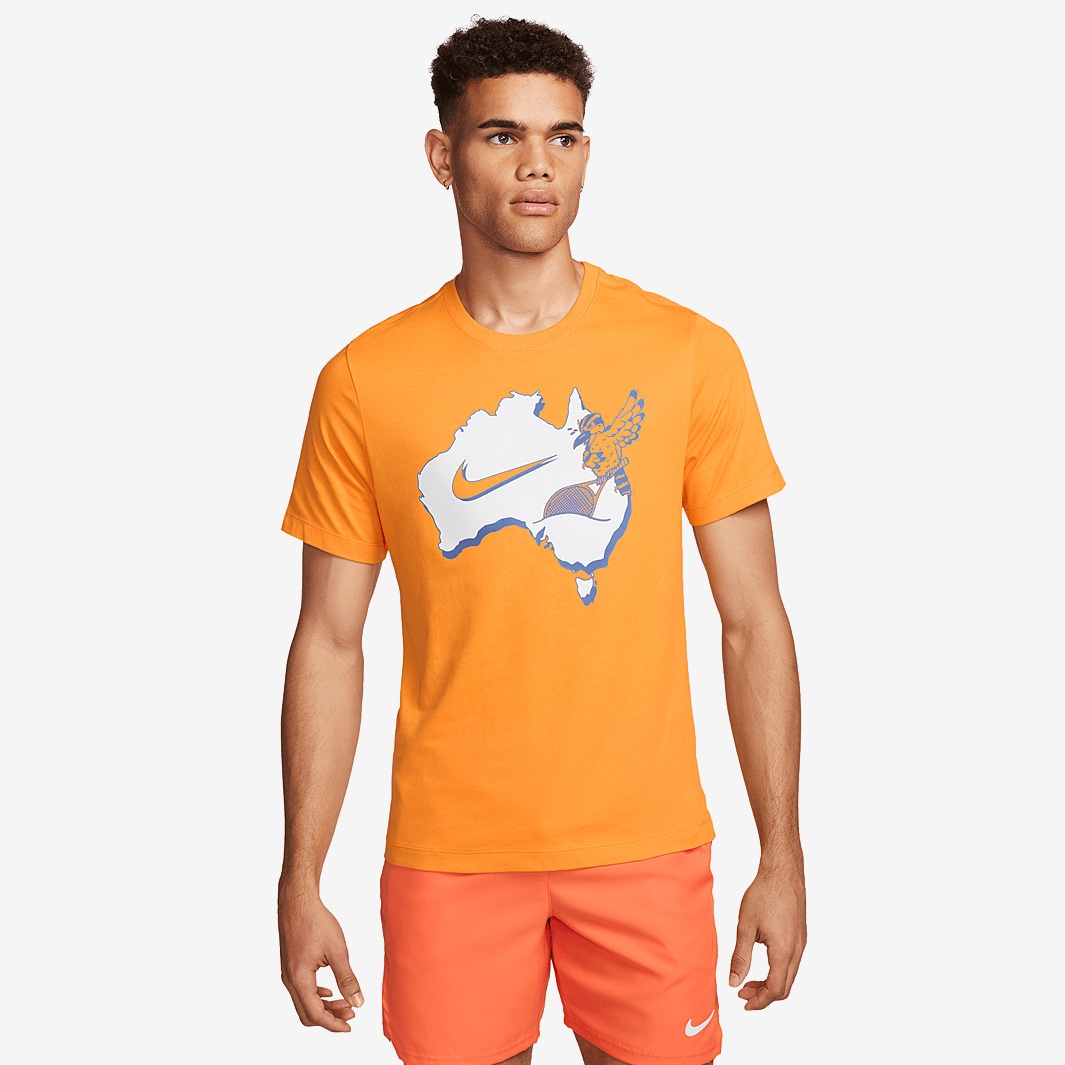 Nike Court Short Sleeve T-Shirt - Sundial - Mens Clothing | Pro:Direct  Tennis