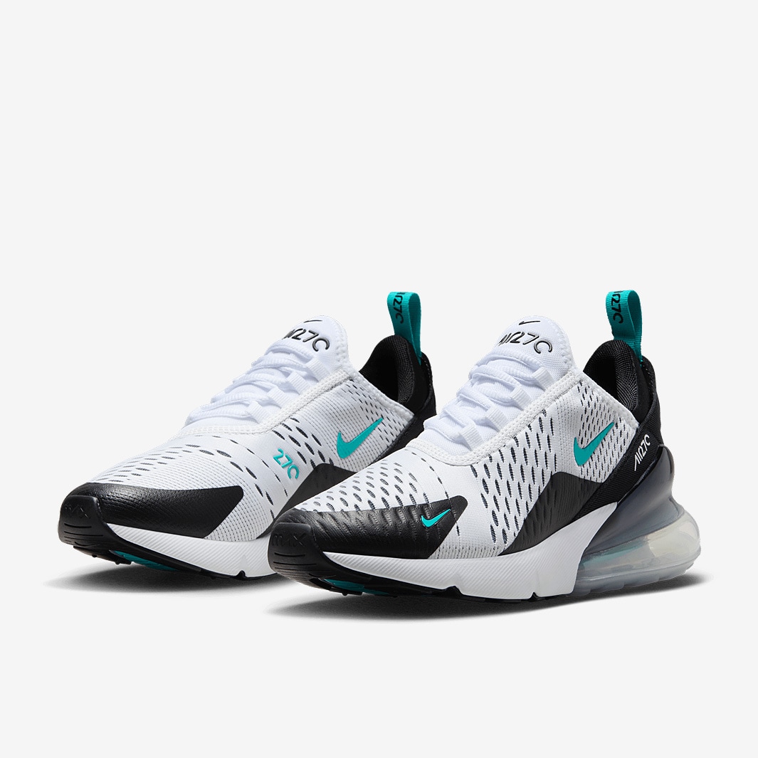 Nike Sportswear Womens Air Max 270 White Dusty Cactus Black Metallic Silver Trainers Womens Shoes